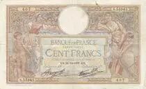 Frankreich 100 Francs Luc Olivier Merson - 21-10-1937 - Serial S.55945