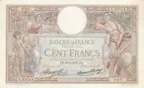 Frankreich 100 Francs Luc Olivier Merson - 25-03-1937 -  Serial G.53554