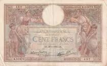 Frankreich 100 Francs Luc Olivier Merson - 26-01-1939 - Serial K.63479