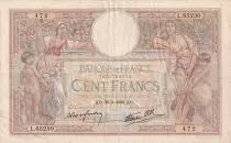 Frankreich 100 Francs Luc Olivier Merson - 30-03-1939 - Serial L.65230