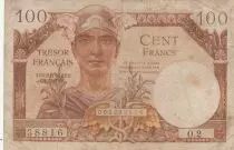Frankreich 100 Francs Mercury, French Treasury - 1947 - Serial O.2