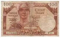 Frankreich 100 Francs Mercury, French Treasury - 1947 - Serial P.1 - F