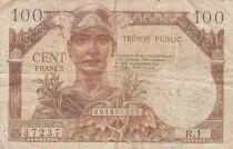 Frankreich 100 Francs Mercury, French Treasury - 1947 - Serial R.1