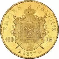 Frankreich 100 Francs Napol&eacute;on III Empereur - 1857 A