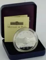 Frankreich 100 Francs Silver De Gaulle - Adenauer - 1994 - Proof
