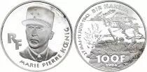 Frankreich 100 Francs Silver Marie Pierre Koenig - 1994 - Proof - without boxe and certificate