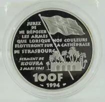 Frankreich 100 Francs Silver Philippe Leclerc de Hauteclocque - 1994 - Proof