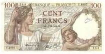 Frankreich 100 Francs Sully - 07.12.1939 - Serial U.4887 - Fay.26.17