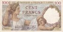 Frankreich 100 Francs Sully - 08-01-1942 - Serial U.27613