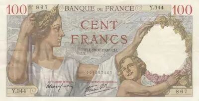 Frankreich 100 Francs Sully - 29-06-1938 - Serial Y.344