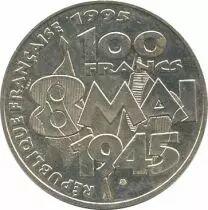 Frankreich 100 Francs Victory in Europe WWII - 8 May 1945
