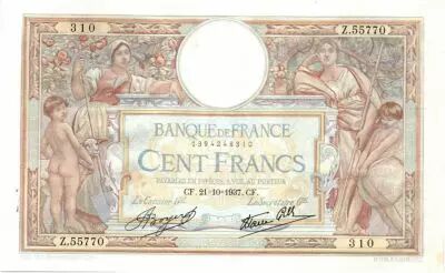 Frankreich 100 Francs Women and childs - 1937