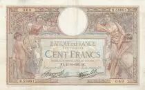 Frankreich 100 Francs Women and childs - 21-10-1937 Serial F.55991