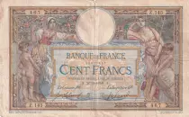 Frankreich 100 Francs Women with child - with LOM - 09-01-1908 Serial G.13 - F