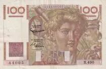 Frankreich 100 Francs Young Farmer - 02-10-1952 - Serial B.490