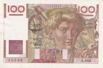 Frankreich 100 Francs Young farmer - 03.04.1952 - Serial A.449