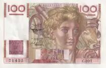 Frankreich 100 Francs Young Farmer - 06-09-1951 - Serial C.397