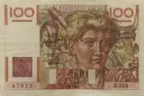 Frankreich 100 Francs Young Farmer - 29-06-1950 - Serial D.358 - VF