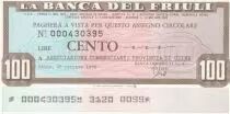 Frankreich 100 Lires Banca del Friuli - 25-10-1976 - UNC