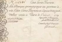 Frankreich 100 Livres Banque de Law - 01-08-1719 - n&deg;176386