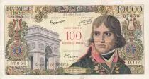 Frankreich 100 NF on 10000 Francs Bonaparte - 1958 - Serial D.143 - VF - P.140