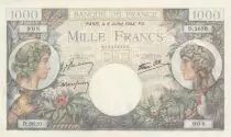 Frankreich 1000 Francs - 06-07-1944 Serial D.3620 - P.96c - UNC