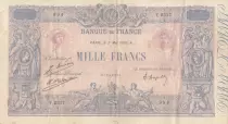 Frankreich 1000 Francs - Blue on lilac - 03-05-1926 - Serial Y.2317