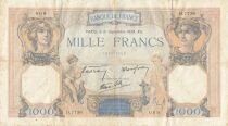 Frankreich 1000 Francs - Ceres and Mercury - 21-09-1939 - Series D.7736