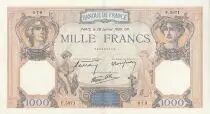 Frankreich 1000 Francs - Ceres and Mercury - 26-01-1939 - Serial F.5971