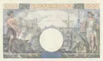 Frankreich 1000 Francs - Commerce and Industry - 06-07-1944 Serial H.3620