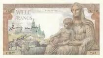 Frankreich 1000 Francs - Deesse Demeter - 05-11-1942 - Serial Y.1857