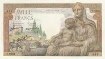 Frankreich 1000 Francs - Demeter - 07-01-1943 - Serial T.2989