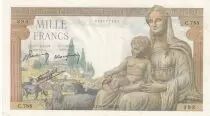 Frankreich 1000 Francs - Demeter - 20-06-1942 - Serial C.788