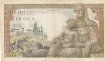 Frankreich 1000 Francs - Demeter - 29-04-1943 - Serial W.5116