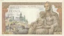 Frankreich 1000 Francs - Goddess Demeter - 20-06-1942 - Serial T.855