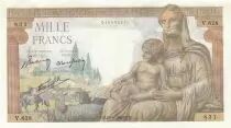 Frankreich 1000 Francs - Goddess Demeter - 20-06-1942 - Serial V.628