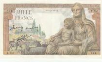 Frankreich 1000 Francs - Goddess Demeter - 20-06-1942 - Series E.646