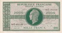 Frankreich 1000 Francs - Marianne - 1945 - Letter D - Serial 05 D -  XF+ - P.107