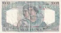 Frankreich 1000 Francs - Minerva & Hercule - 07-03-1946 - Serial X.220 - P.130