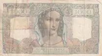 Frankreich 1000 Francs - Minerva and Hercule - 17-01-1946 - Serial O.187 - P.130a