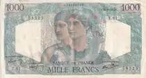 Frankreich 1000 Francs - Minerva and Hercule - 28-06-1945 - Serial Y.61 - P.130
