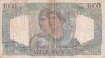 Frankreich 1000 Francs - Minerva and Hercules - 07-04-1949 - Serial P.559 - F - P.130b