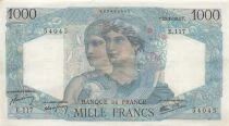 Frankreich 1000 Francs - Minerva and Hercules - 23-08-1945 - S&eacute;rie E.117