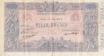 Frankreich 1000 Francs - Pink and blue - 17-07-1926 - Serial Z.2554