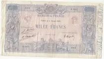 Frankreich 1000 Francs - Pink and blue - 19-01-1925 - Serial S.1851