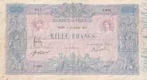 Frankreich 1000 Francs - Pink and Blue - 21-01-1913 - Serial C.815