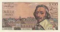 Frankreich 1000 Francs - Richelieu -  01-03-1956 - Serial F.243