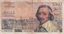 Frankreich 1000 Francs - Richelieu - 06-12-1956 - Serial K.302 - P.134