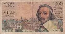 Frankreich 1000 Francs - Richelieu - 07-04-1955 - Serial P.139 - F - P.134a