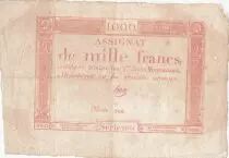 Frankreich 1000 Francs 18 Nivose An III - 7.1.1795 - Sign. Haze - VF